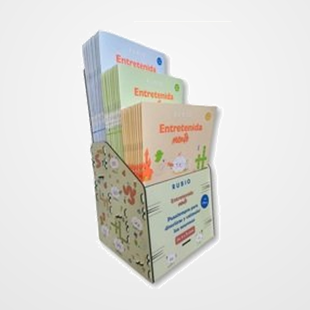 CUADERNO RUBIO A4 ENTRETENIDAMENTE (pasatiempos para niños) EXPOSITOR DE 30
