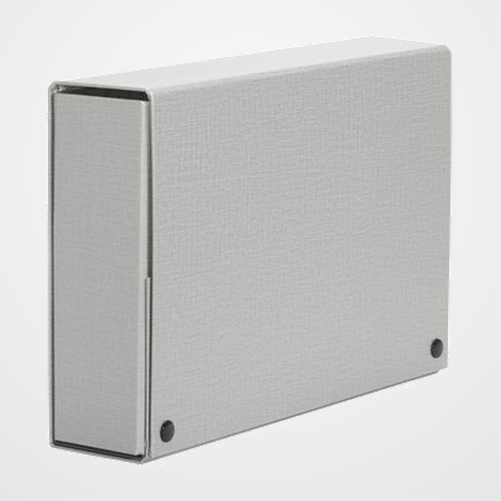 CARPETA de PROYECTOS PARDO CARTON FORRADO PVC A4 BROCHES  5 cm GRIS