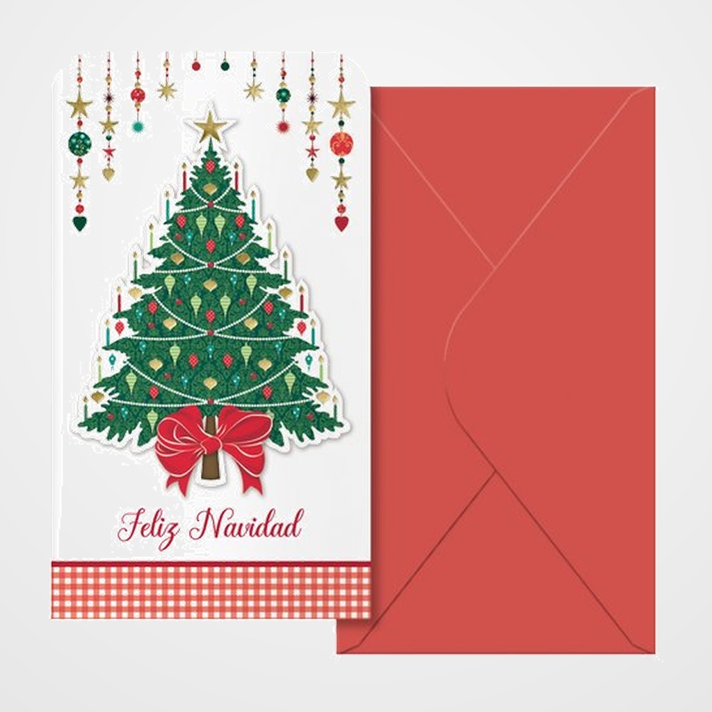 BILLETERO DE FELICITACION DOHE NAVIDAD 90x160 DREAM PACK DE 6