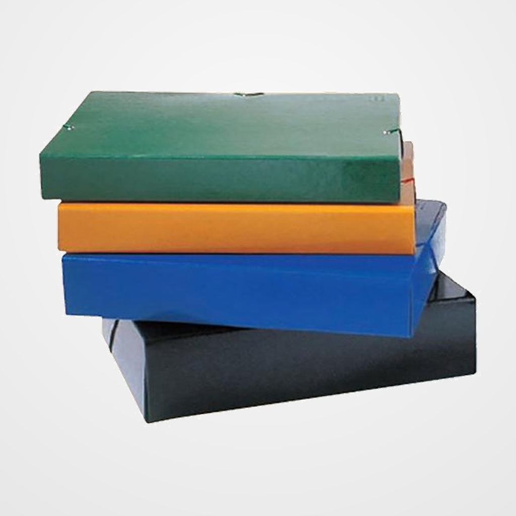 CARPETA de PROYECTOS SARO CARTON ESMALTADO BRILLO Fº GOMAS  5 cm NEGRO