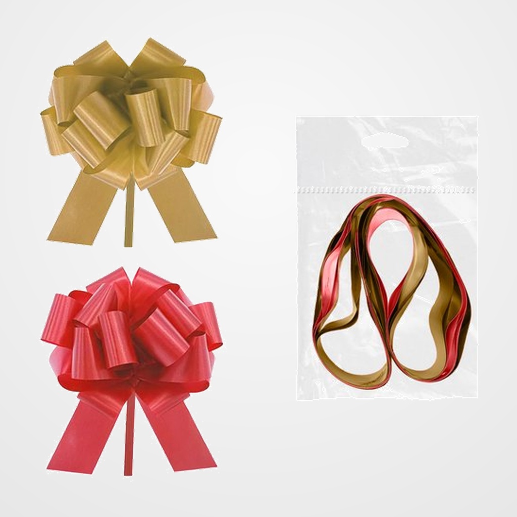 LAZO AUTOMATICO DOHE 31 mm CHIC ORO Y ROJO PACK DE 2