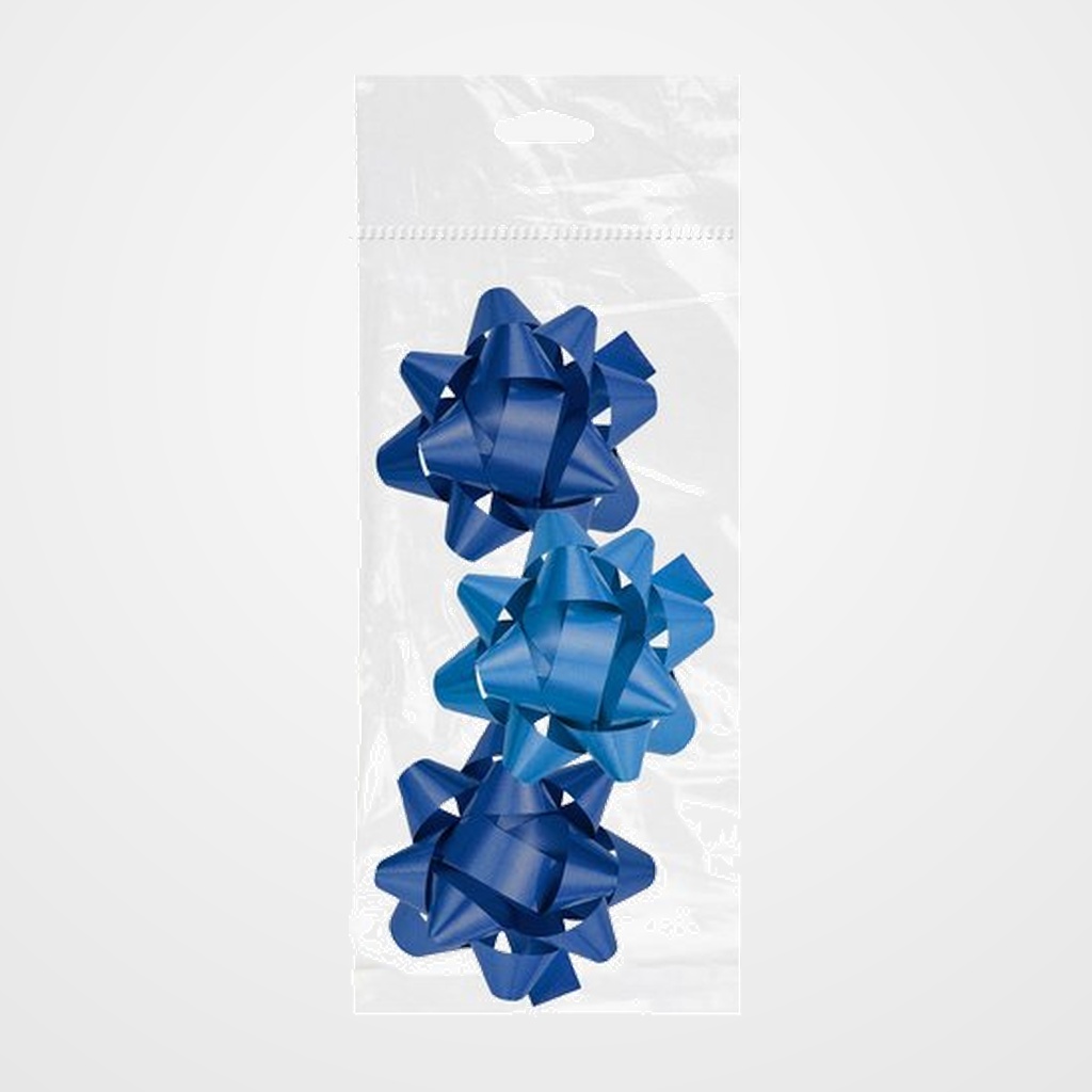 MOÑAS/COCAS DOHE de  19 mm CHIC AZUL PACK DE 3