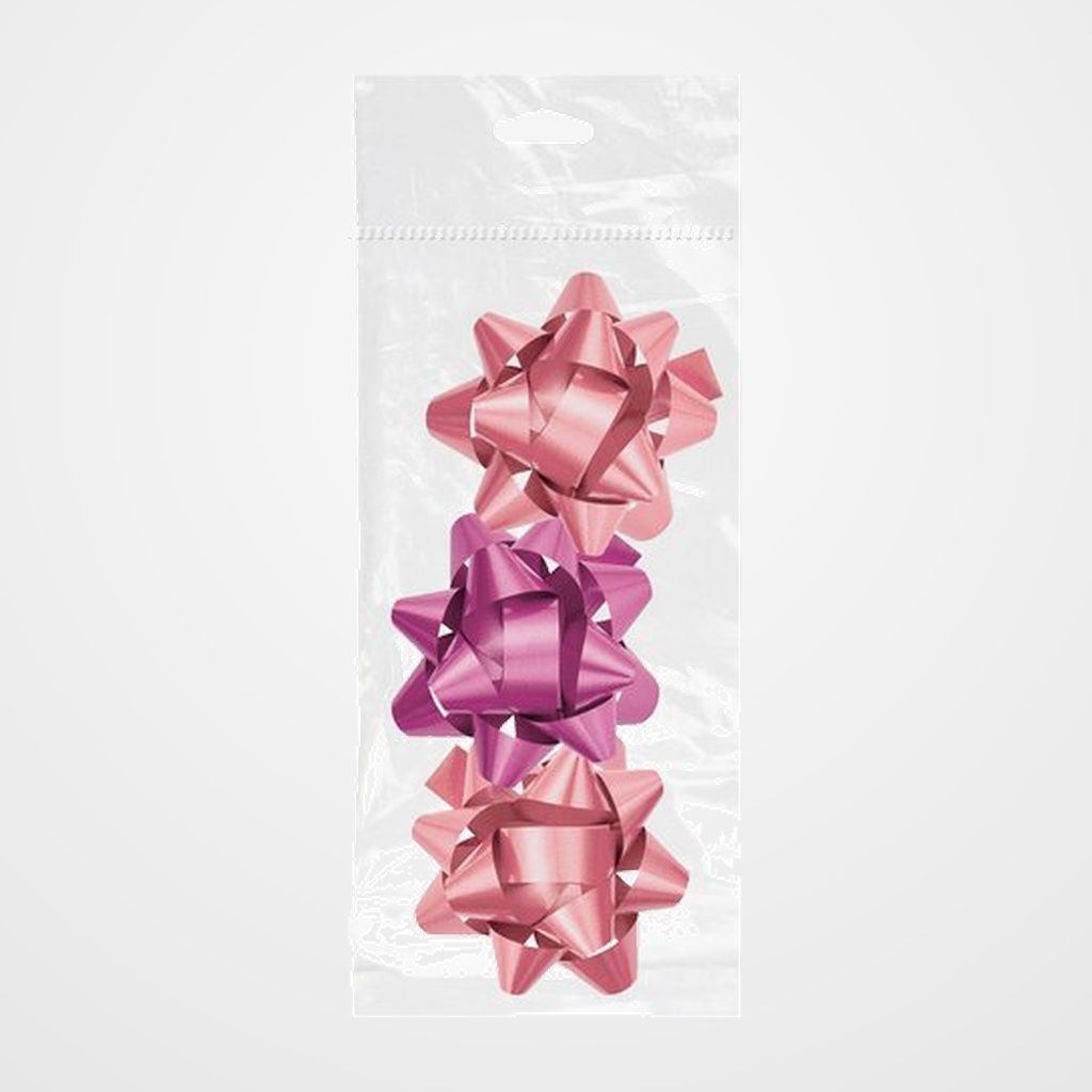 MOÑAS/COCAS DOHE de  19 mm CHIC ROSA PACK DE 3