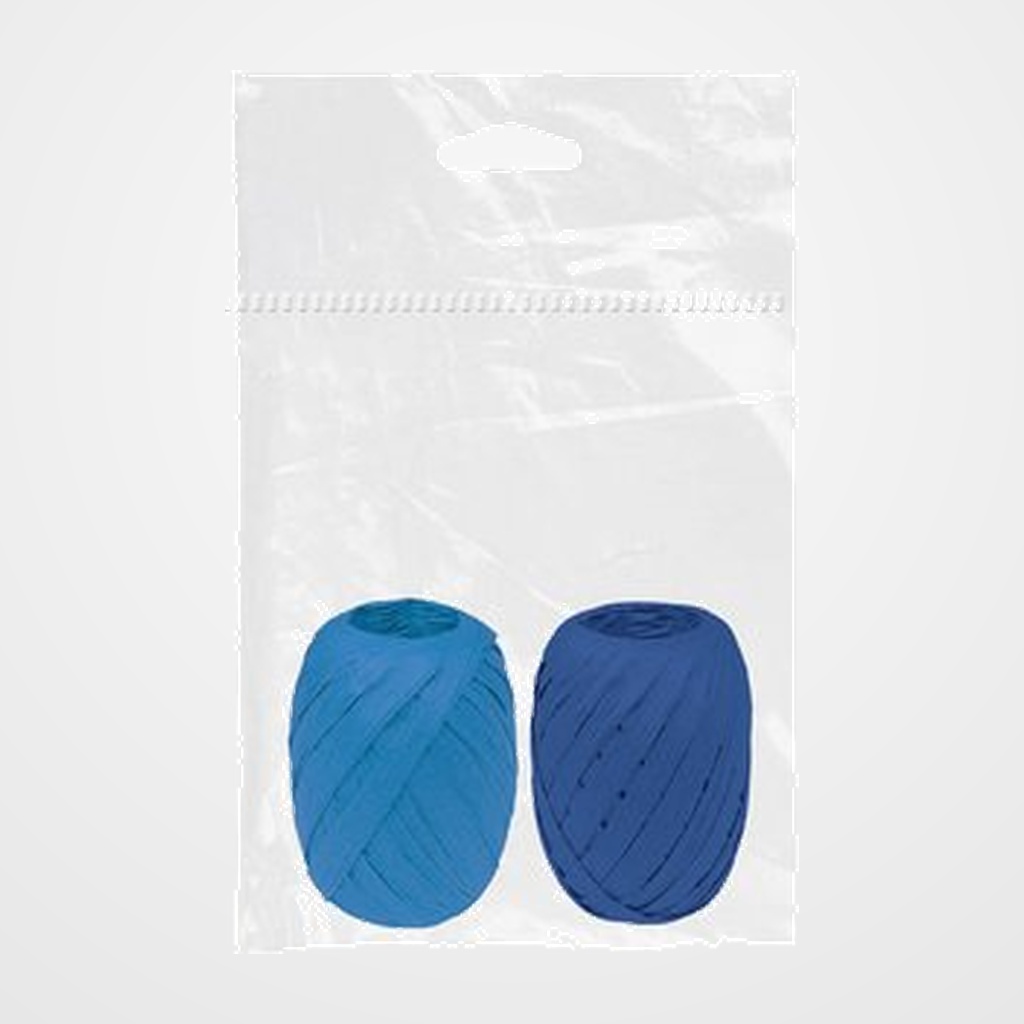 RAFIA CINTA ROLLO DOHE 10 mm x 10 m CHIC AZUL PACK DE 2