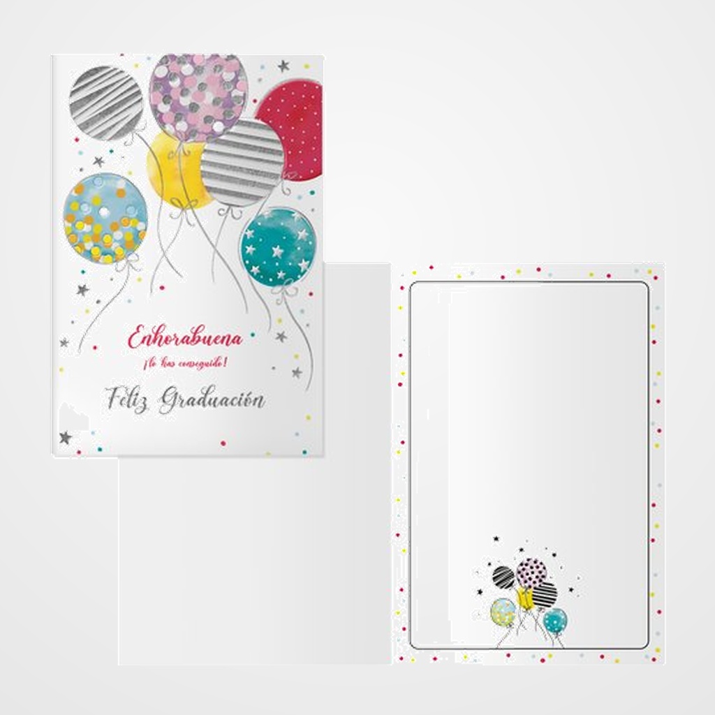 TARJETA DE FELICITACION DOHE 115x170 CONFETI