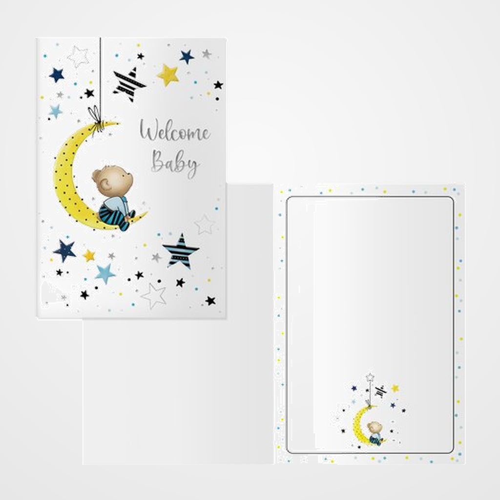 TARJETA DE FELICITACION DOHE 115x170 LUNARES