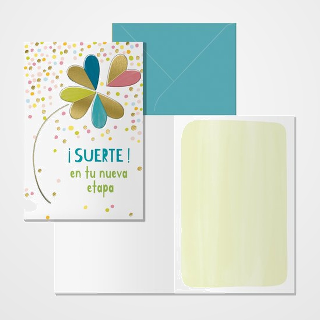 TARJETA DE FELICITACION DOHE 115x170 PETALOS