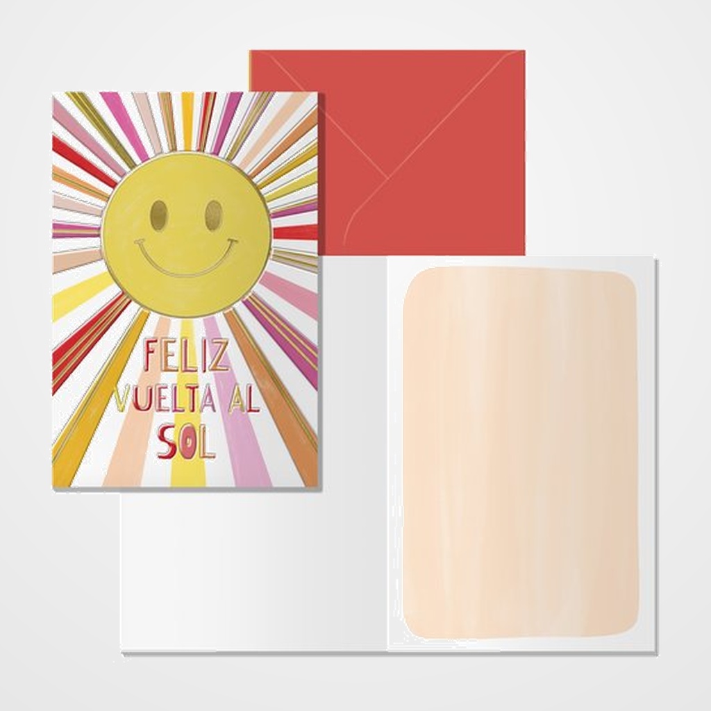 TARJETA DE FELICITACION DOHE 115x170 SOL