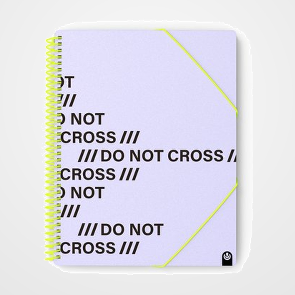 CARPETA FUNDAS (TARIFARIO) CARCHIVO DO NOT CROSS ESPIRAL PP ARCHIVEX A4 20 F. MAUVE