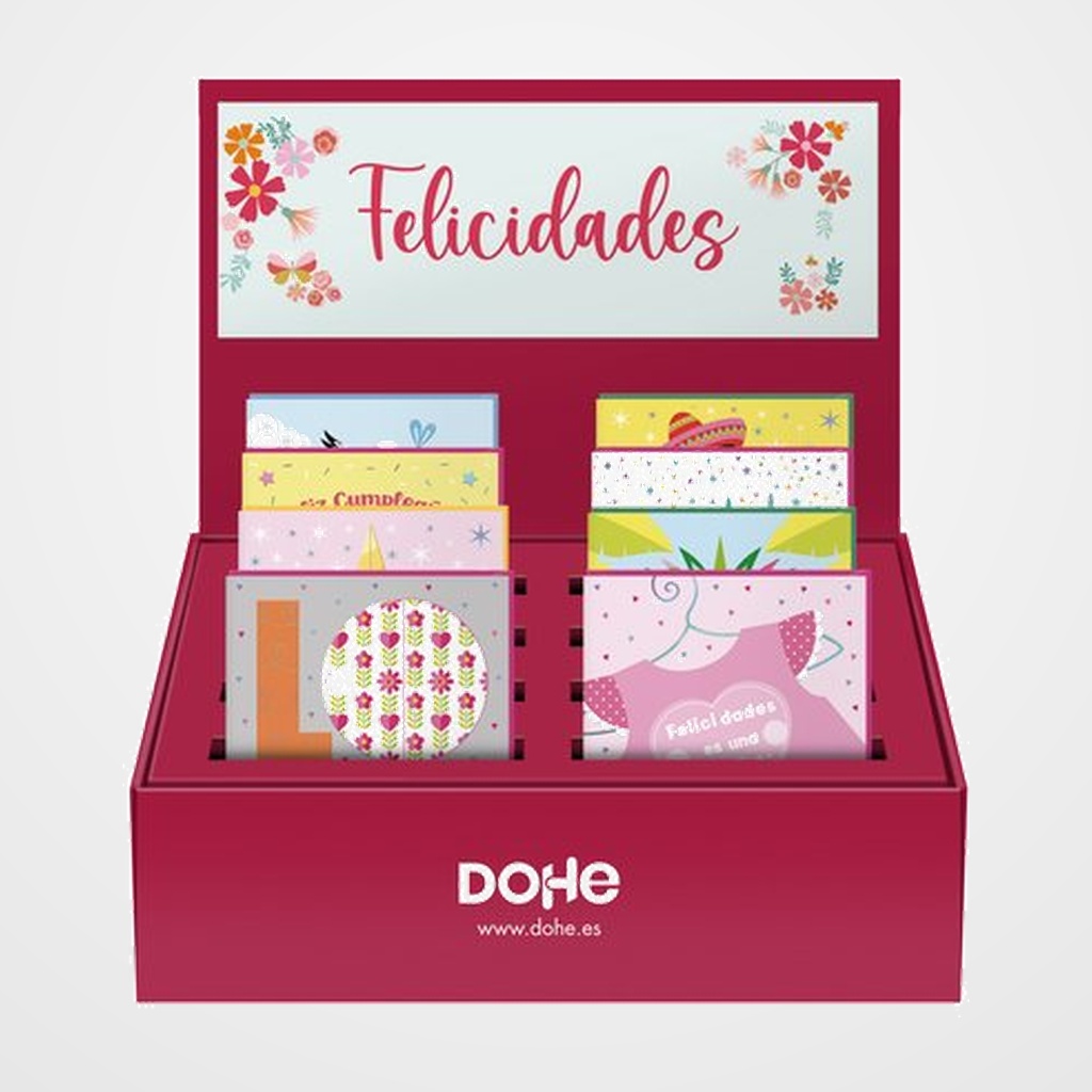 TARJETA GUIRNALDA DOHE SURTIDO EXPOSITOR DE 48