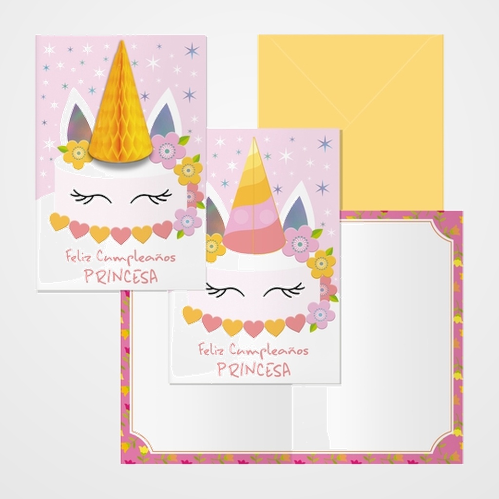 TARJETA GUIRNALDA DOHE UNICORNIO PACK DE 6