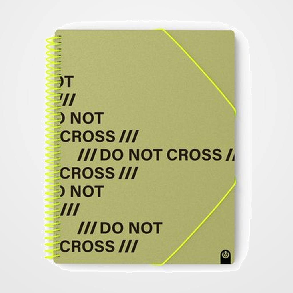 CARPETA FUNDAS (TARIFARIO) CARCHIVO DO NOT CROSS ESPIRAL PP ARCHIVEX A4 40 F. ARMY GREEN