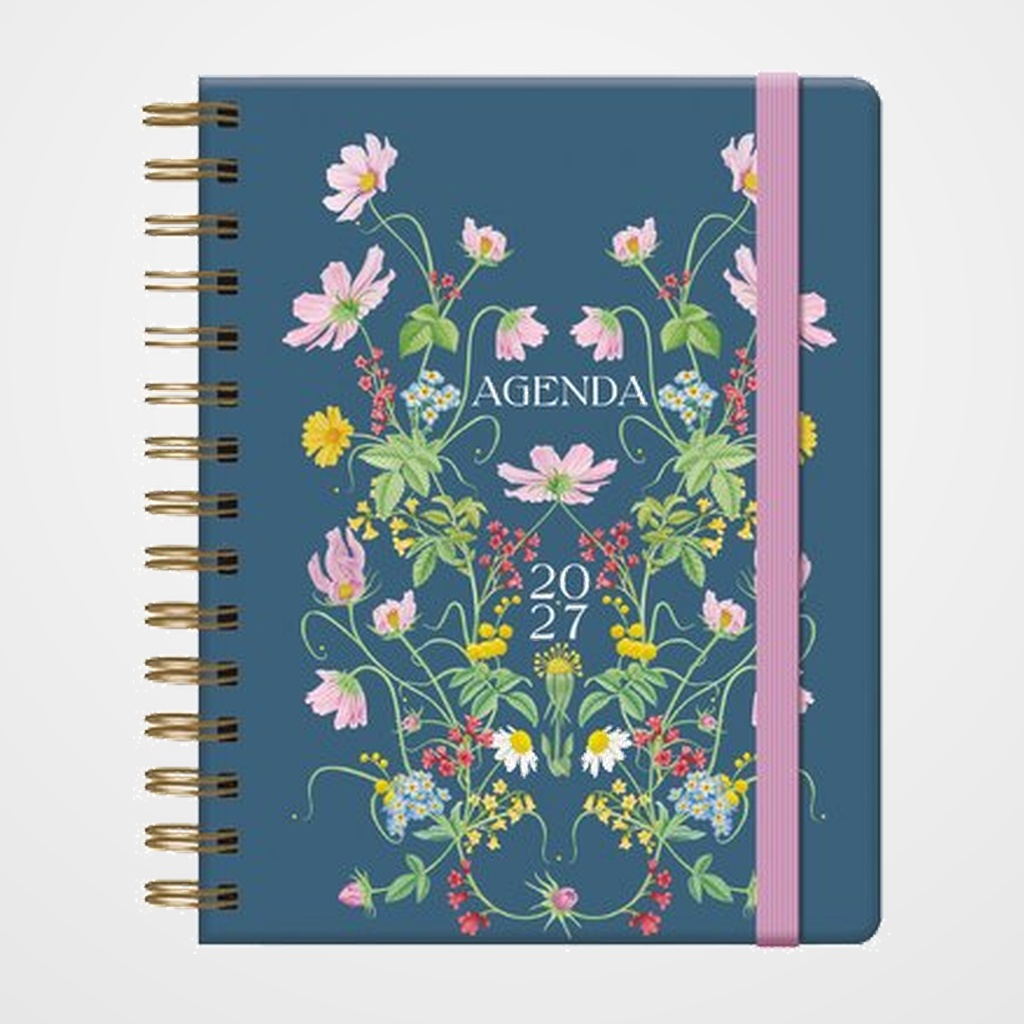 AGENDA ANUAL (2027) BOTANICAL WIRE-O tapa EXTRA 160x210 S/V CONFIDENCE