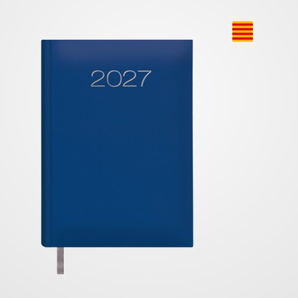 AGENDA ANUAL (2027) CATALAN DOHE LISBOA COSIDA tapa EXTRA POLIPIEL 140x200 D/P BLAU