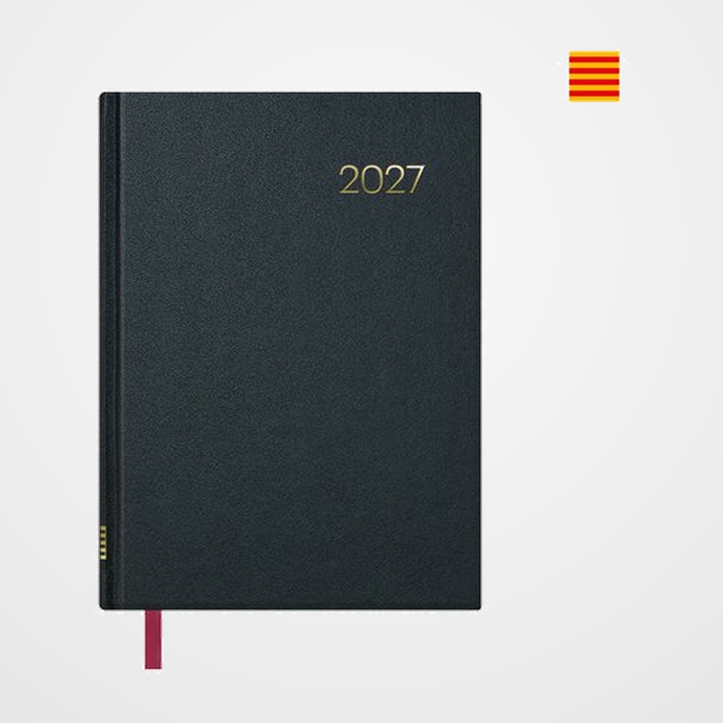 AGENDA ANUAL (2027) CATALAN DOHE SEGOVIA COSIDA tapa EXTRA 140x200 S/V NEGRE