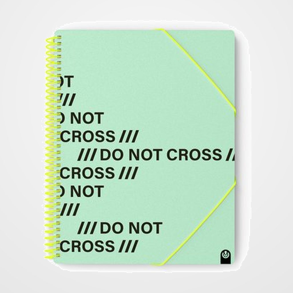 CARPETA FUNDAS (TARIFARIO) CARCHIVO DO NOT CROSS ESPIRAL PP ARCHIVEX A4 40 F. MINT