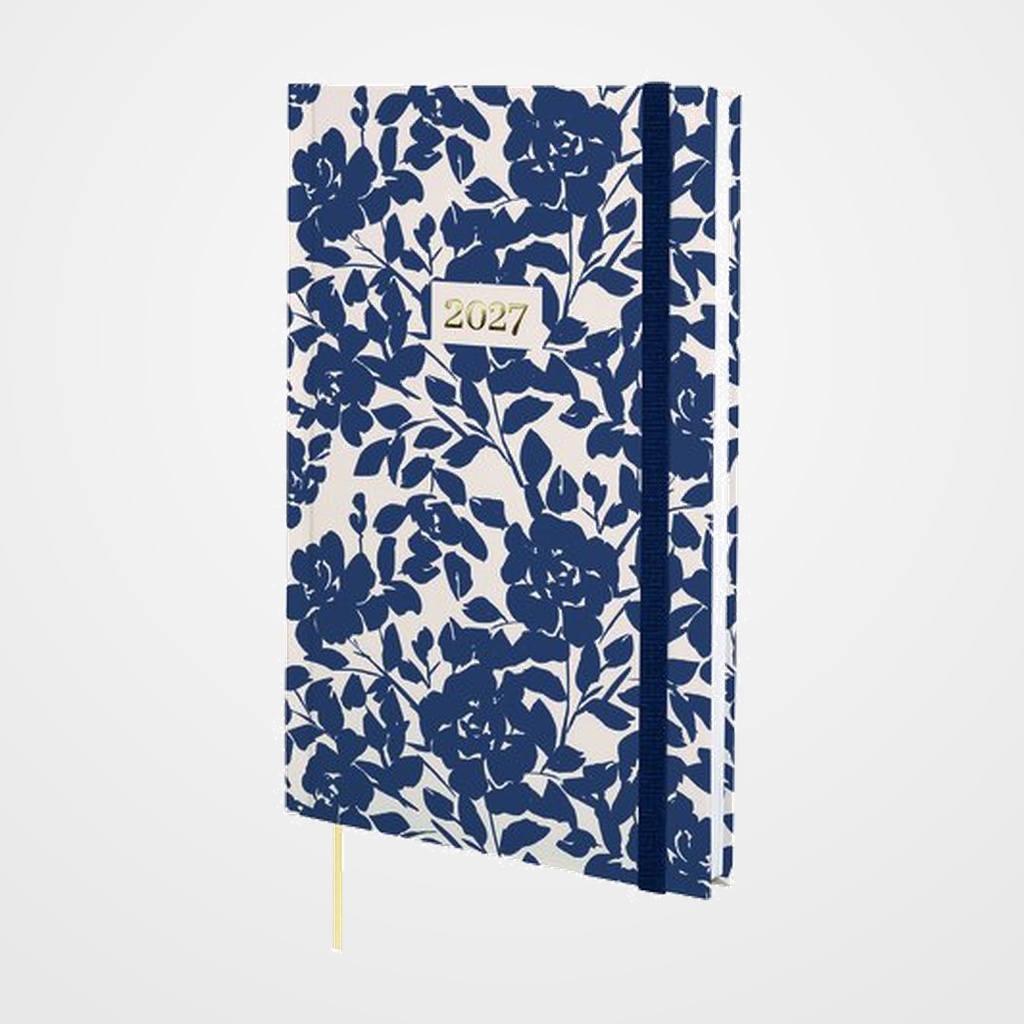 AGENDA ANUAL (2027) CATALAN FINOCAM DYNAMIC BERLIN COSIDA tapa ACOLCHADA con GOMA Y10 140x204 S/V COTTON
