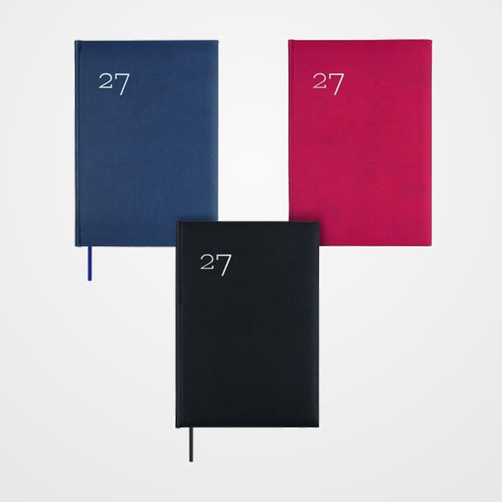 AGENDA ANUAL (2027) CATALAN FINOCAM DYNAMIC MILANO COSIDA tapa ACOLCHADA Y11 165x240 S/V ASSORTIMENT DE 5