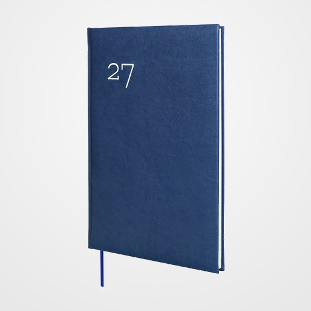AGENDA ANUAL (2027) CATALAN FINOCAM DYNAMIC MILANO COSIDA tapa ACOLCHADA Y11 165x240 S/V BLAU