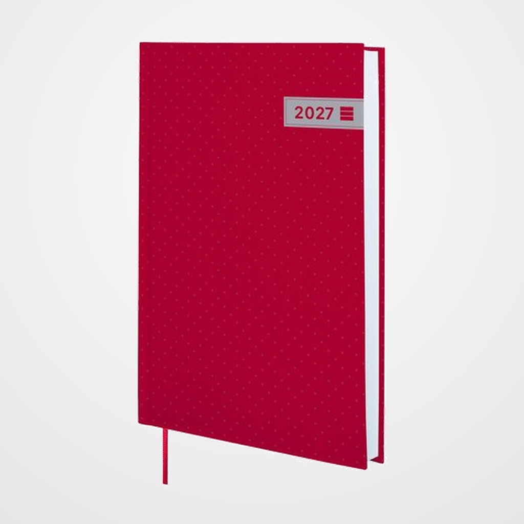 AGENDA ANUAL (2027) CATALAN FINOCAM DYNAMIC PORTO COSIDA tapa EXTRA Y10 140x204 D/P VERMELL