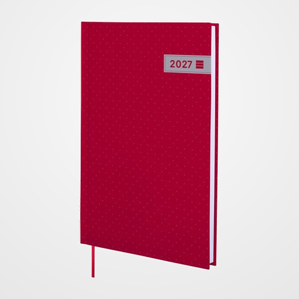 AGENDA ANUAL (2027) CATALAN FINOCAM DYNAMIC PORTO COSIDA tapa EXTRA Y10 140x204 S/V VERMELL