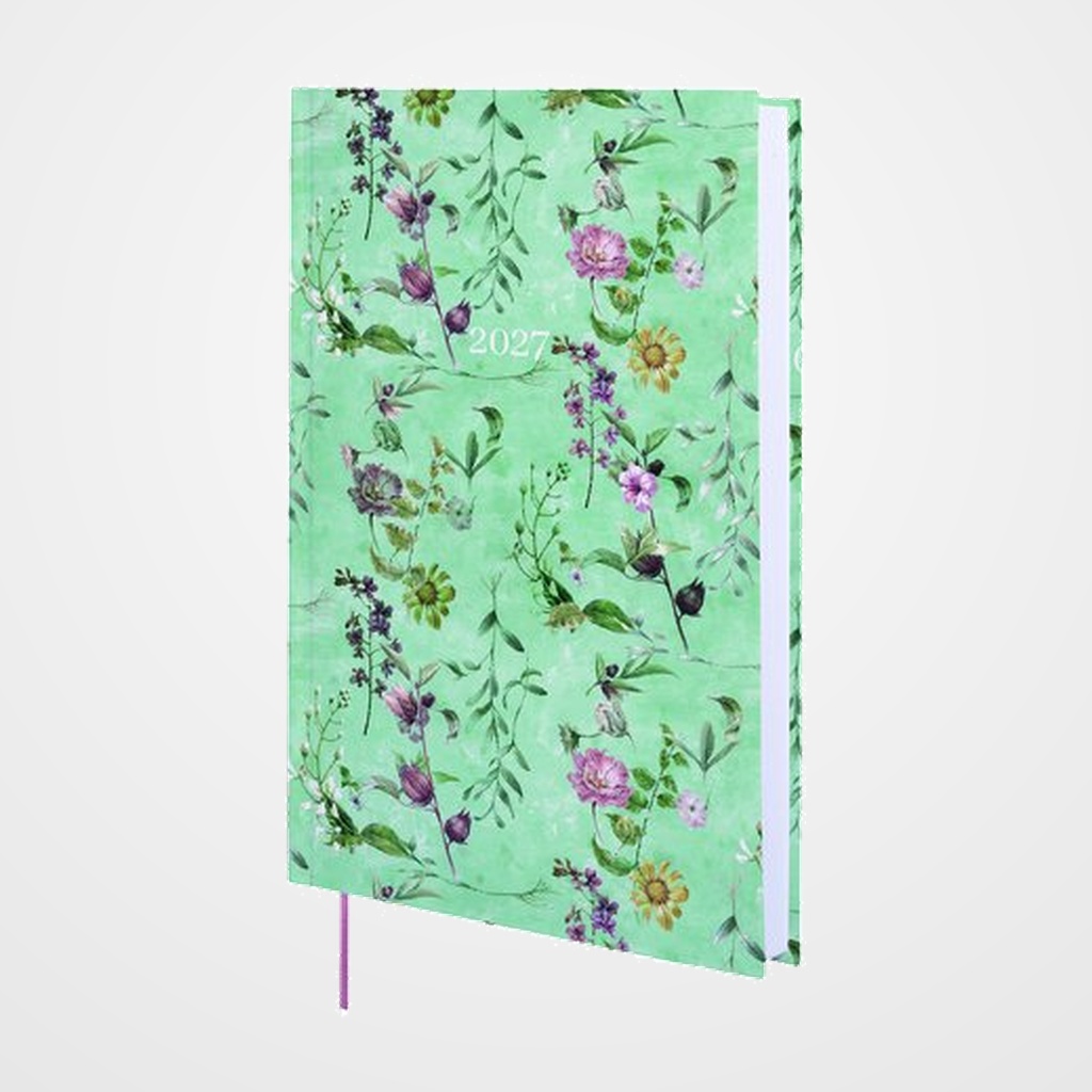 AGENDA ANUAL (2027) CATALAN FINOCAM DYNAMIC PORTO DESIGN COSIDA tapa EXTRA Y10 140x204 D/P BOTANIC