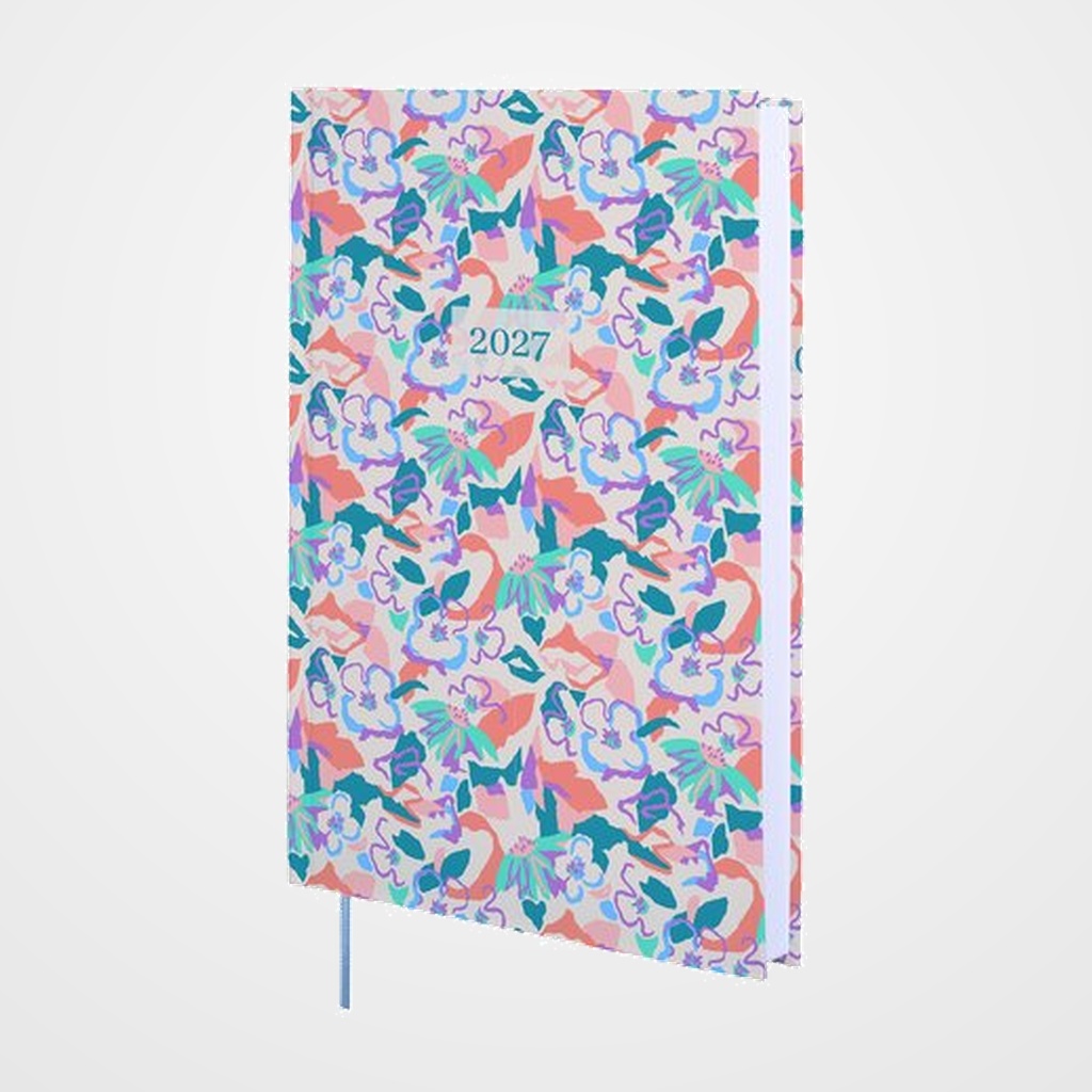 AGENDA ANUAL (2027) CATALAN FINOCAM DYNAMIC PORTO DESIGN COSIDA tapa EXTRA Y10 140x204 D/P MALVA