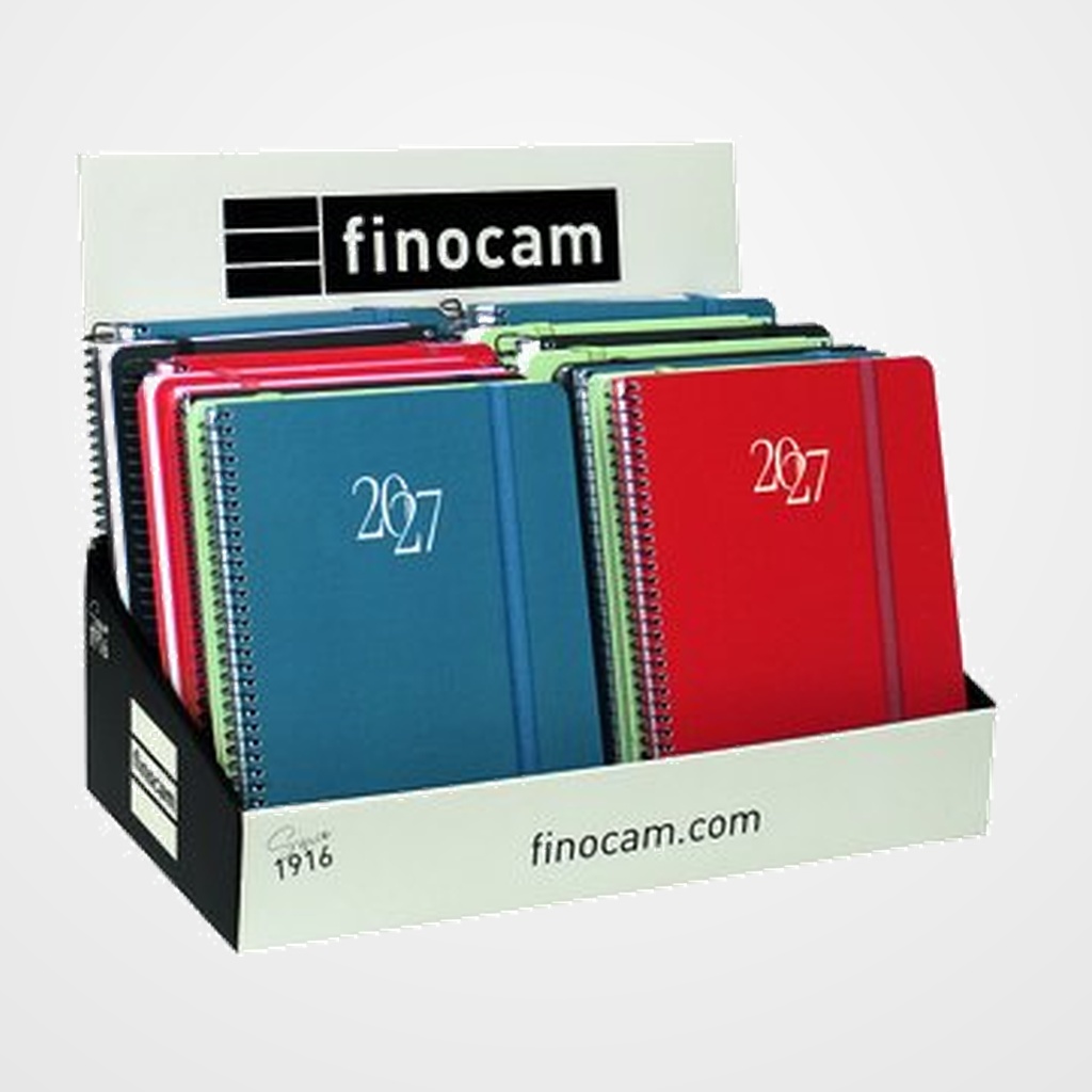 AGENDA ANUAL (2027) CATALAN FINOCAM ESPIRAL BASIC MY ASSORTIMENT EXPOSITOR DE 16