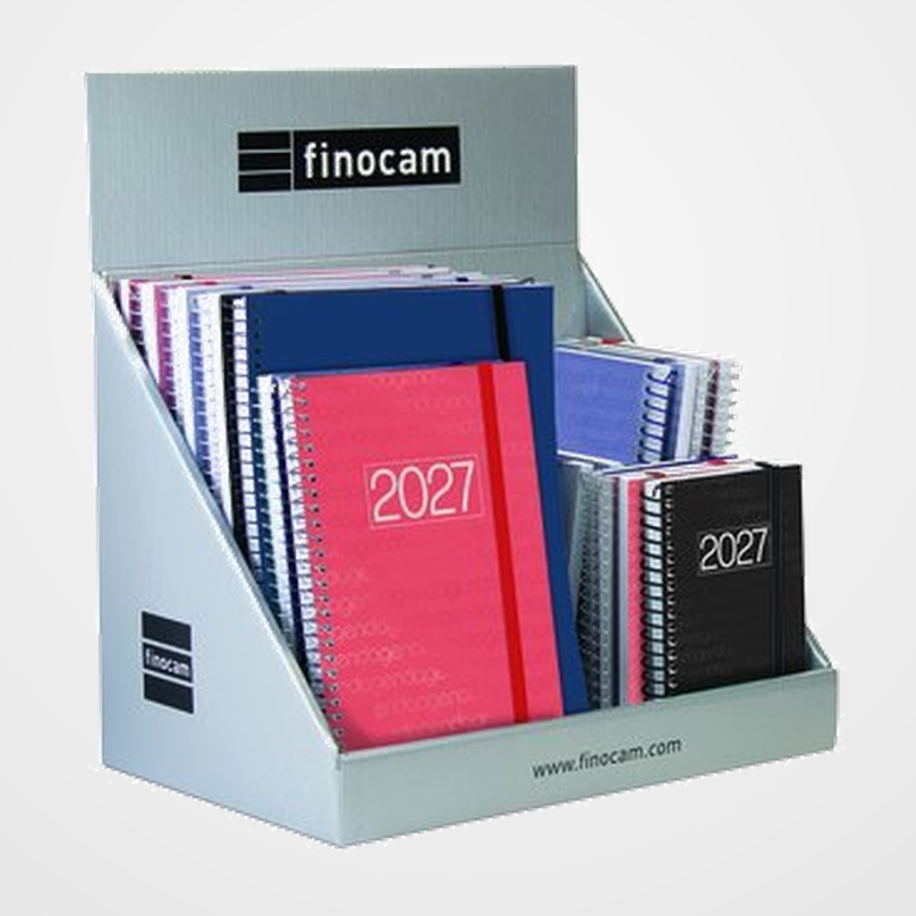 AGENDA ANUAL (2027) CATALAN FINOCAM ESPIRAL S/V ASSORTIMENT EXPOSITOR DE 25