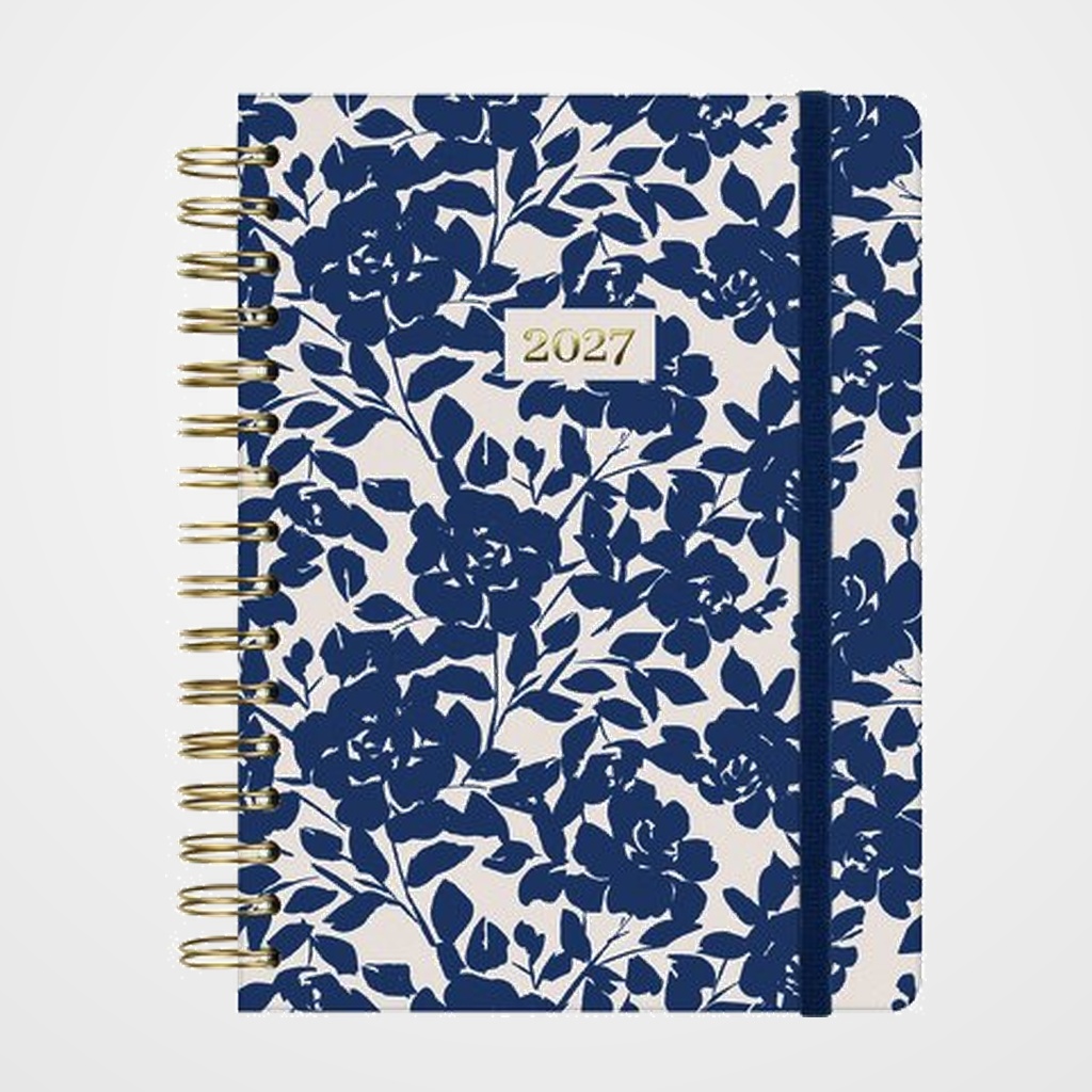 AGENDA ANUAL (2027) CATALAN FINOCAM ESPIRAL TRENDY YOU WIRE-O tapa EXTRA con GOMA E10 155x212 D/P APAIS. COTTON
