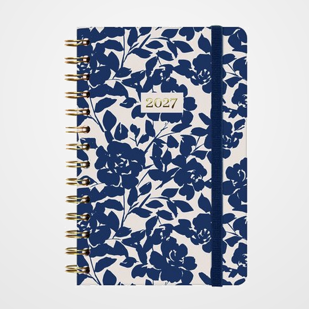 AGENDA ANUAL (2027) CATALAN FINOCAM ESPIRAL TRENDY YOU WIRE-O tapa EXTRA con GOMA E5 117x181 S/V APAIS. COTTON