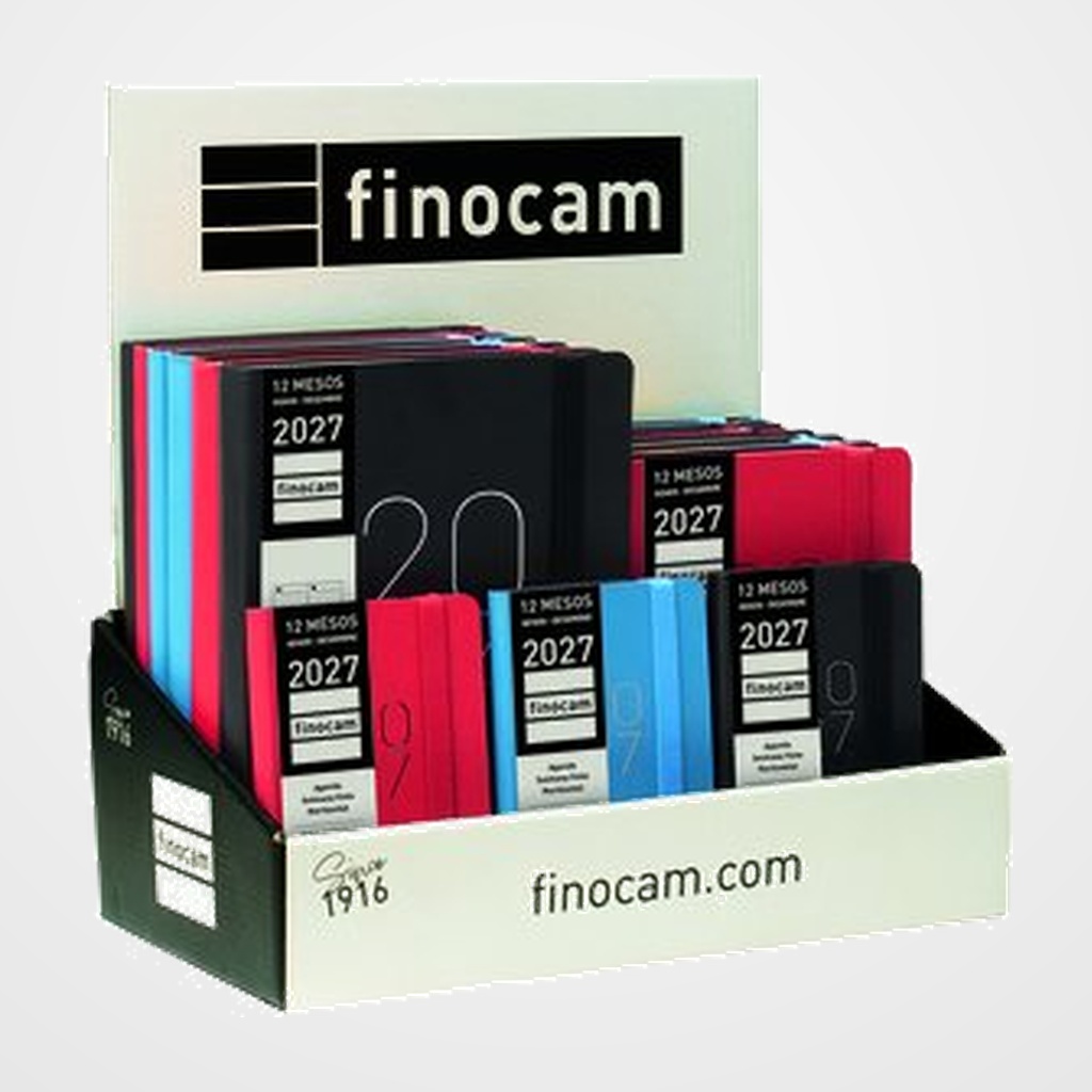 AGENDA ANUAL (2027) CATALAN FINOCAM FLEXI LISA ASSORTIMENT EXPOSITOR DE 15