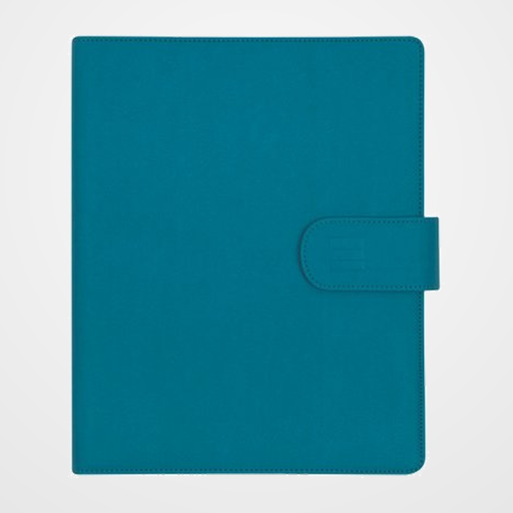 AGENDA ANUAL (2027) CATALAN FINOCAM OPEN LEO 2 ANILLAS CON CUBIERTA SINTETICA con BROCHE 1000 155x215 D/P BLAU