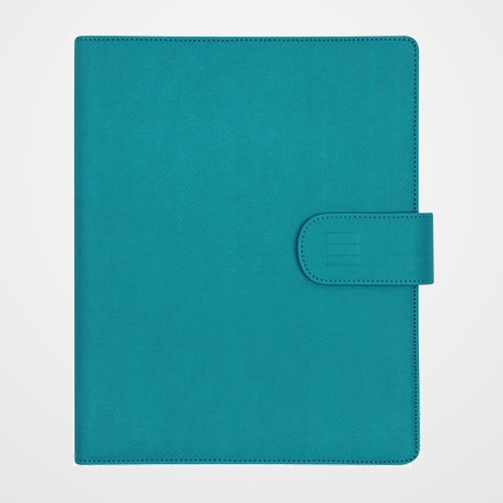 AGENDA ANUAL (2027) CATALAN FINOCAM OPEN TROYA ANILLAS CON CUBIERTA SINTETICA con BROCHE 1000 155x215 S/V BLAU