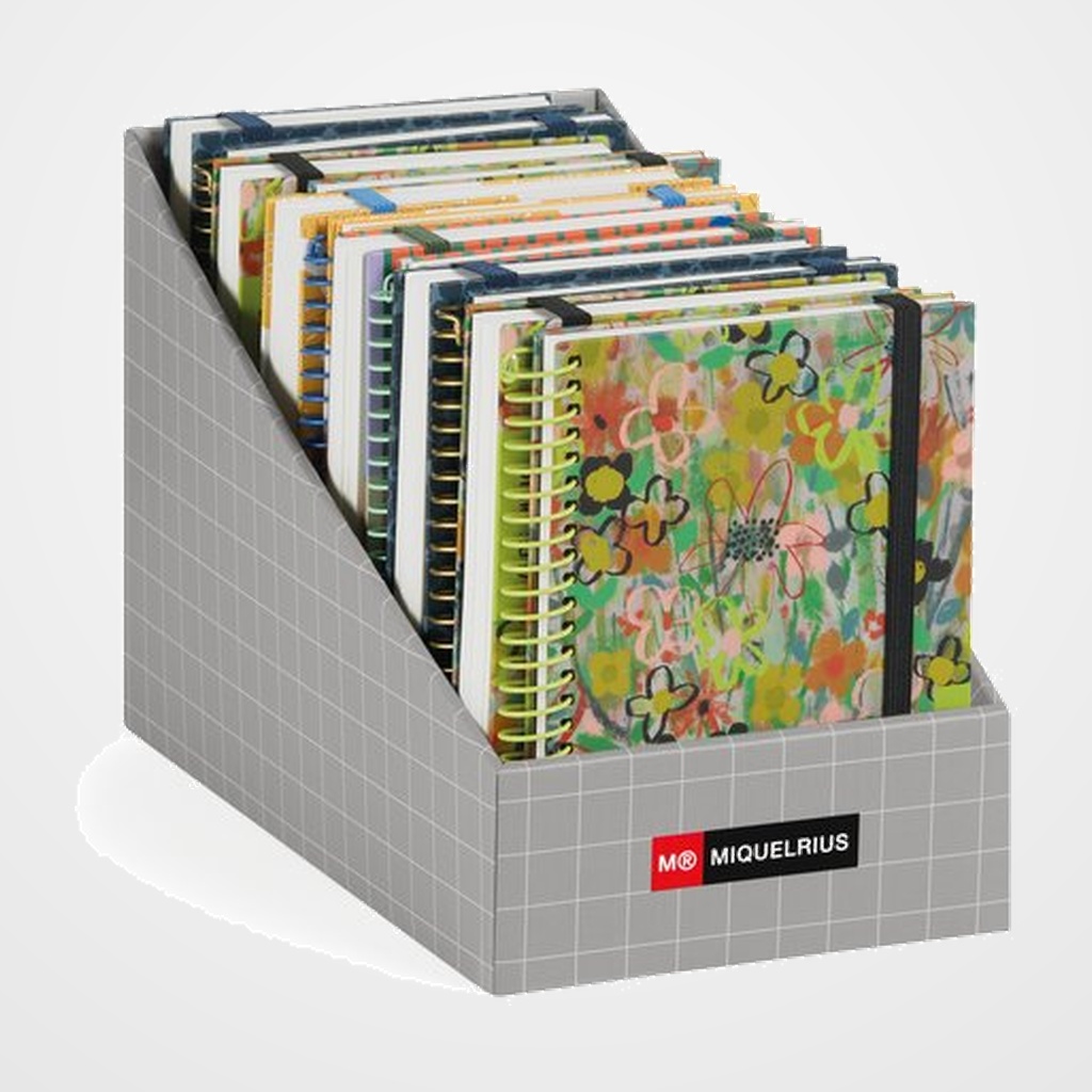 AGENDA ANUAL (2027) CATALAN MIQUELRIUS ACTIVA ESPIRAL ASSORTIMENT EXPOSITOR DE 14