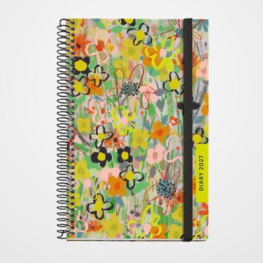 AGENDA ANUAL (2027) CATALAN MIQUELRIUS NATURA ESPIRAL tapa EXTRA con GOMA ACTIVA 117x182 D/P SILVESTRE