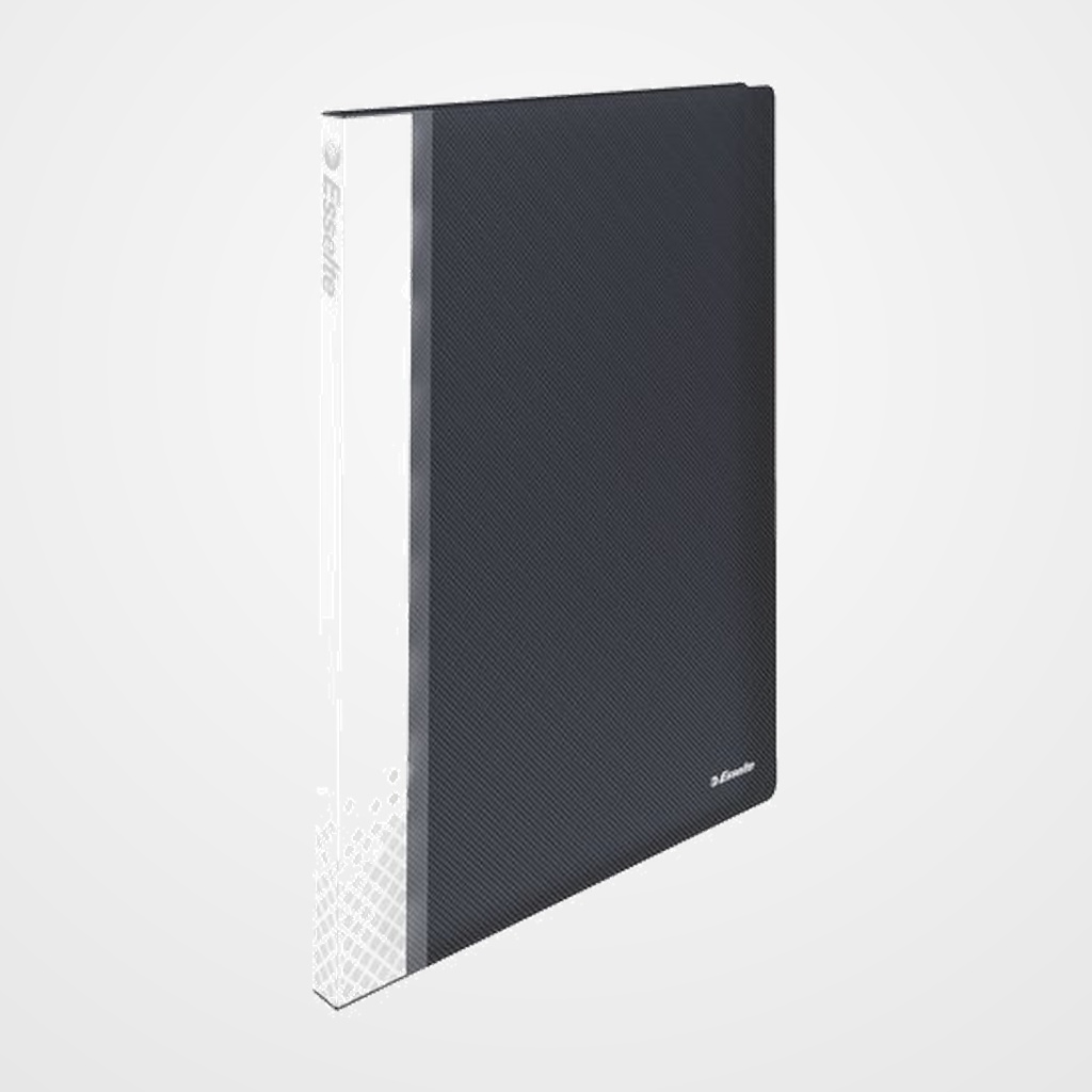 CARPETA FUNDAS (TARIFARIO) ESSELTE PP RIGIDO A4  40 F. NEGRO