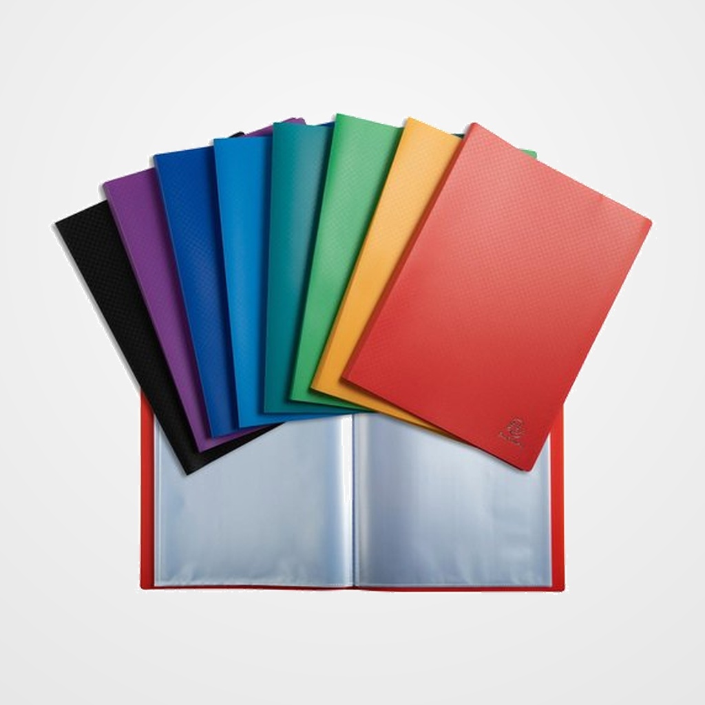 CARPETA FUNDAS (TARIFARIO) EXACOMPTA ECONOMICO PP OPACO A4 40 F. SURTIDO (8 col.)