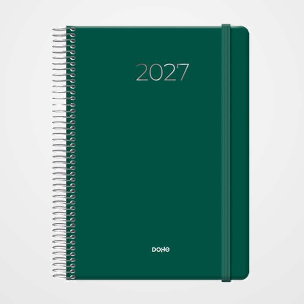 AGENDA ANUAL (2027) COLOUR VIBES ESPIRAL tapa EXTRA 150x210 D/P VERDE