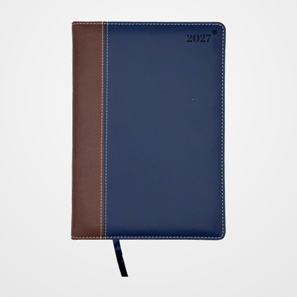 AGENDA ANUAL (2027) DIDEX FIORI COSIDA tapa ACOLCHADA A5 150x210 21DT D/P AZUL