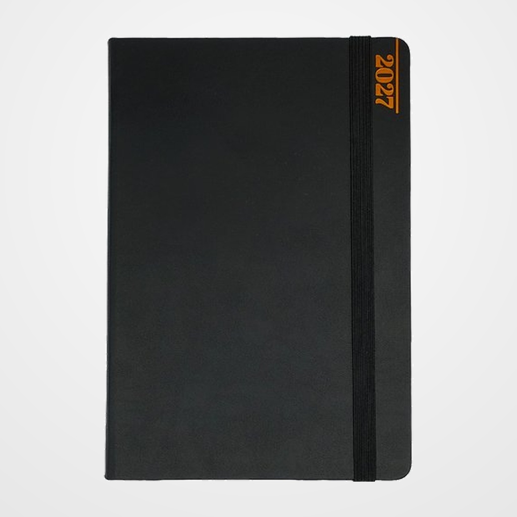 AGENDA ANUAL (2027) DIDEX LINE COSIDA tapa EXTRA con GOMA A5 150x210 21DZ D/P NEGRO