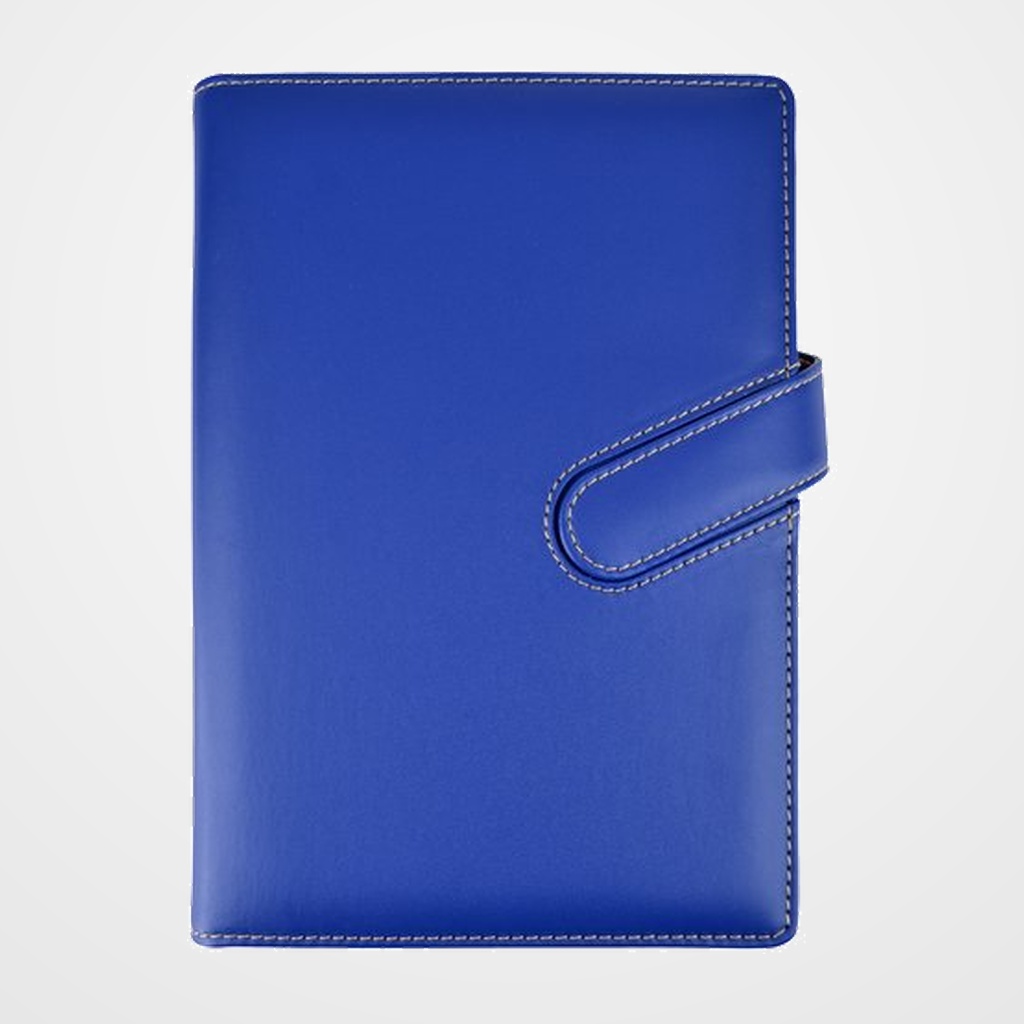 AGENDA ANUAL (2027) DIDEX MONACO WIRE-O con FUNDA ACOLCHADA cierre MAGNETICO A5 150x210 21DB D/P AZUL
