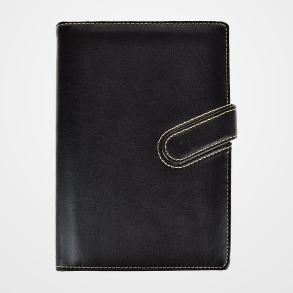 AGENDA ANUAL (2027) DIDEX MONACO WIRE-O con FUNDA ACOLCHADA cierre MAGNETICO A5 150x210 21DB D/P NEGRO