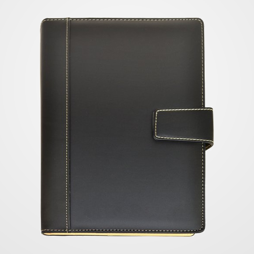 AGENDA ANUAL (2027) DIDEX VENECIA COSIDA con FUNDA ACOLCHADA cierre MAGENTICO 170x240 24DP D/P NEGRO