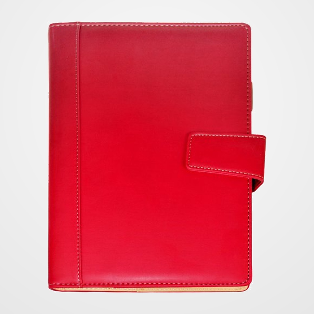 AGENDA ANUAL (2027) DIDEX VENECIA COSIDA con FUNDA ACOLCHADA cierre MAGENTICO 170x240 24DP D/P ROJO