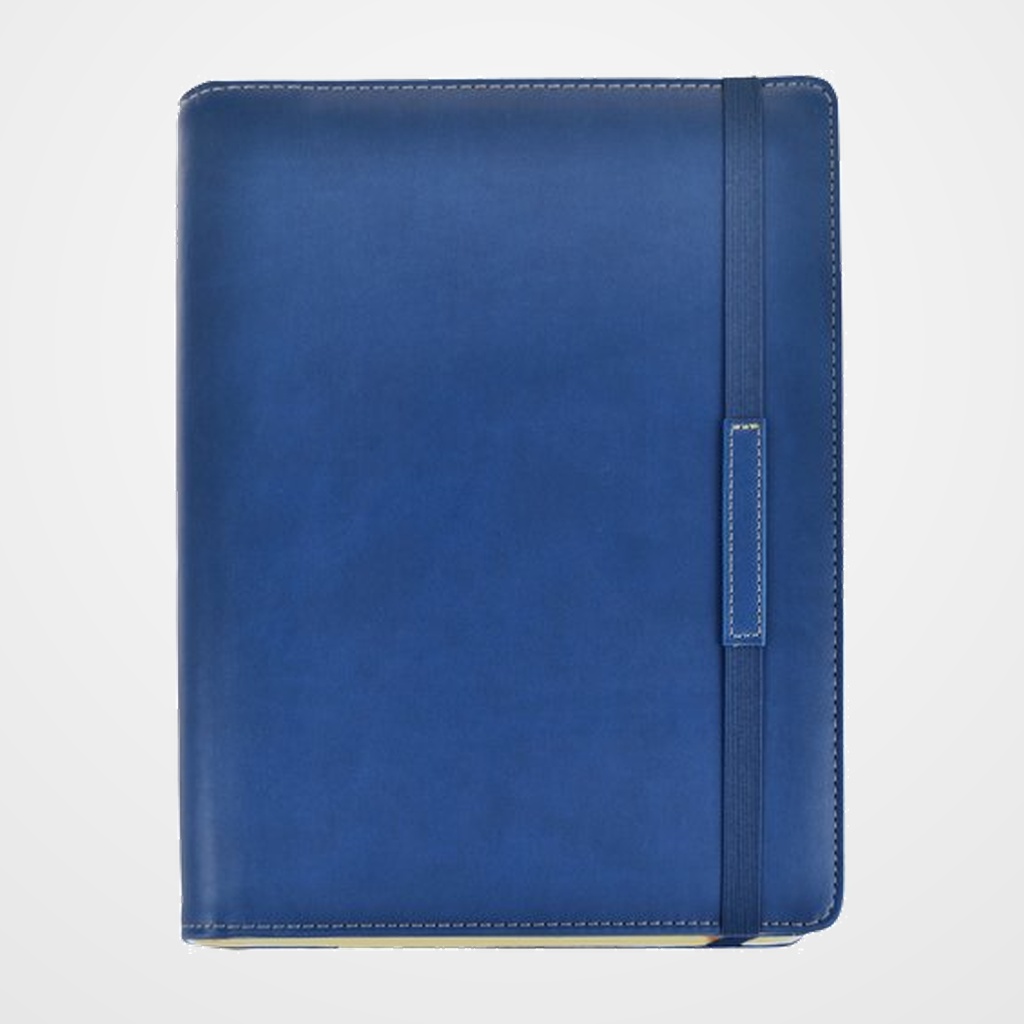 AGENDA ANUAL (2027) DIDEX WIRE-O con FUNDA ACOLCHADA con GOMA 170x240 24DP D/P AZUL