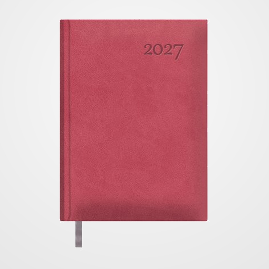 AGENDA ANUAL (2027) DOHE LAUSANA COSIDA tapa EXTRA POLIPIEL 140x200 D/P FUCSIA