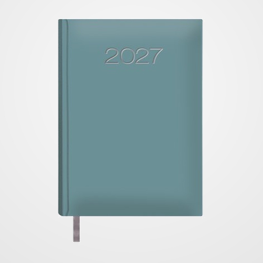 AGENDA ANUAL (2027) DOHE LISBOA COSIDA tapa EXTRA POLIPIEL 140x200 D/P VERDE