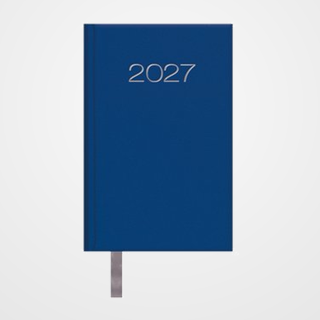 AGENDA ANUAL (2027) DOHE LISBOA COSIDA tapa EXTRA POLIPIEL 85x130 S/V AZUL