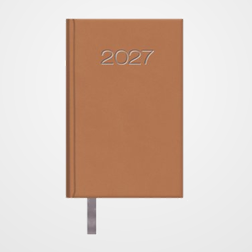AGENDA ANUAL (2027) DOHE LISBOA COSIDA tapa EXTRA POLIPIEL 85x130 S/V CAMEL